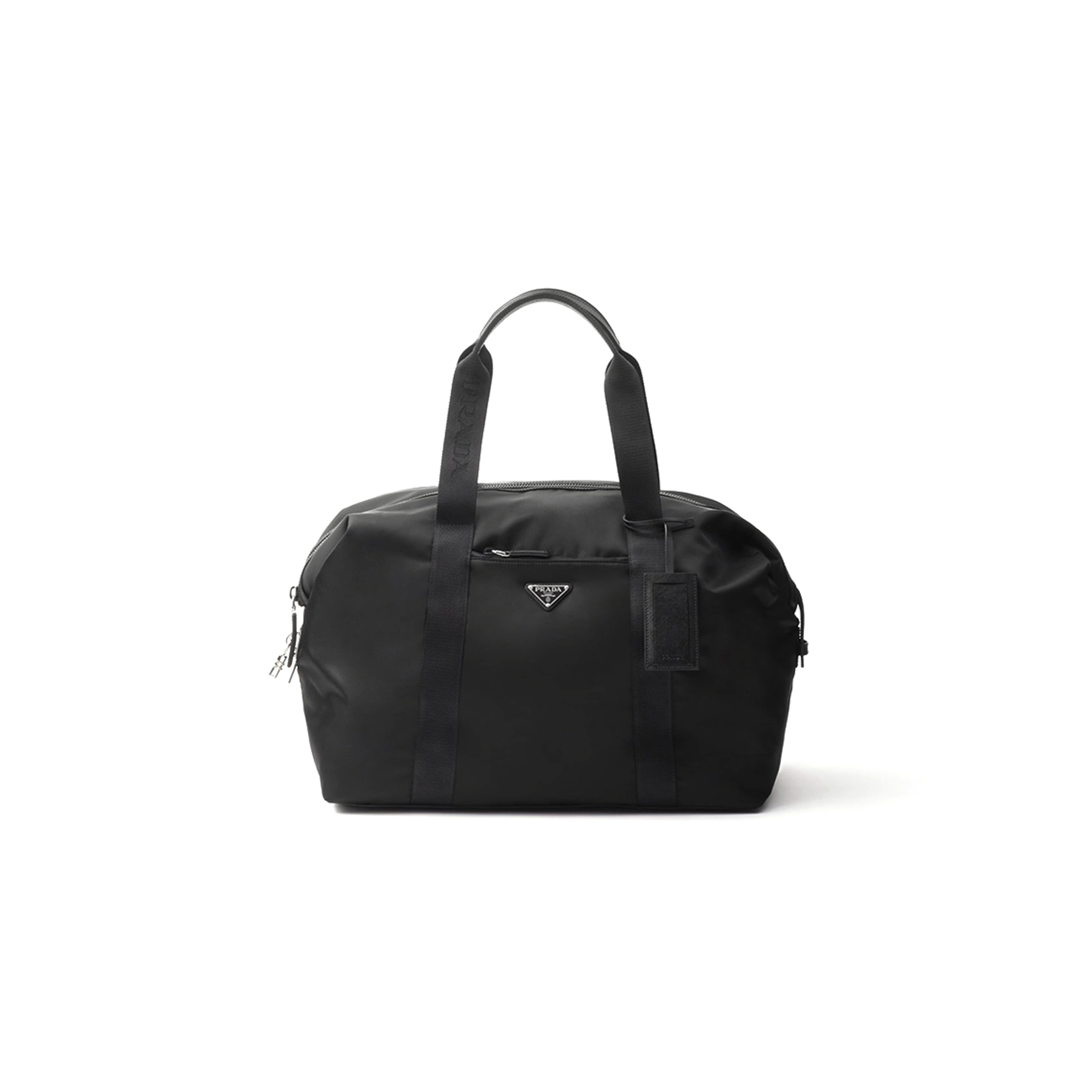 PRADA RE-NYLON AND SAFFIANO LEATHER DUFFLE BAG 2VC796 (44.5*40*24cm) PRADA RE-NYLON AND SAFFIANO LEATHER DUFFLE BAG 2VC796 (44.5*40*24cm)